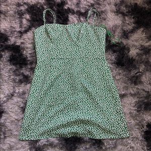 Green and white French Connection dress